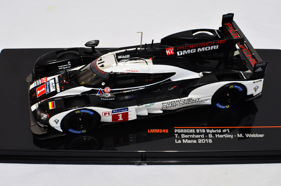BRENDON HARTLEY, MARK WEBBER, TIMO BERNHARD 2016 PORSCHE TEAM PORSCHE 919 HYBRID 1:43